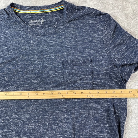 Smartwool Everyday Exploration Shirt Mens Large Blue Base Layer Outdoor - Picture 4 of 11